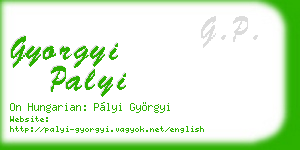 gyorgyi palyi business card
